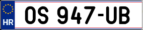 Trailer License Plate